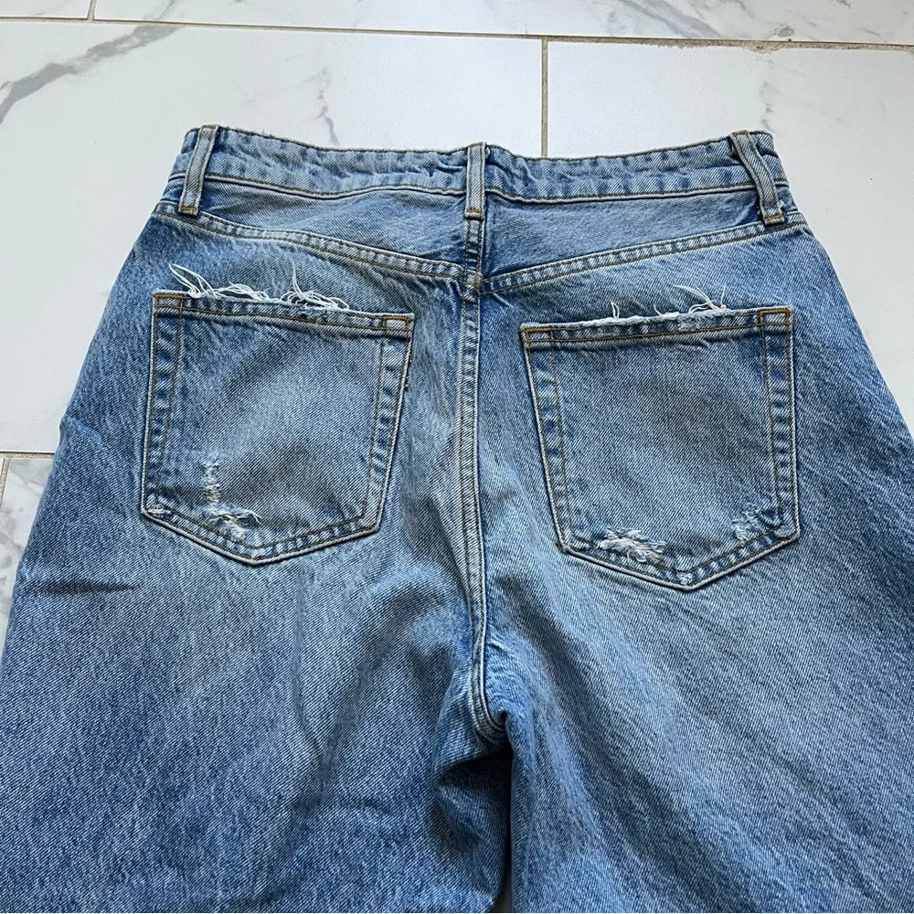 Free People We The Free Ranger Ripped Crop Wide Leg Denim Jeans 28 - Picture 7 of 9